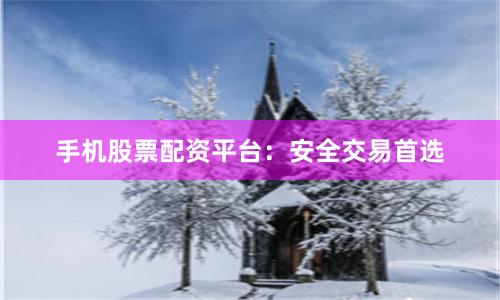 手机股票配资平台：安全交易首选